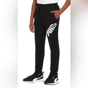 PUMA power graphic sweatpants joggers black